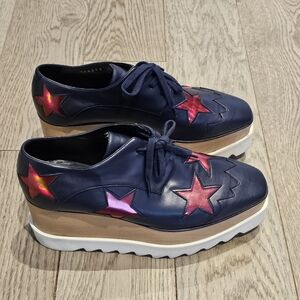 Stella McCartney Elyse Star Platform Derby Size 37 (6.5)